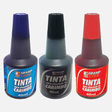 TINTA PARA ALMOFADA CARIMBO 40 ML - GRAMP LINE