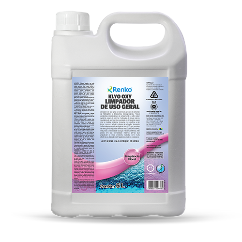 LIMPADOR PERFUMADO DE USO GERAL Á BASE DE PERÓXIDO KLYO OXY FLORAL 5L - RENKO