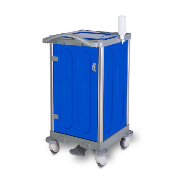 CARRO HOSPITALAR COM 1 SACO - BRALIMPIA