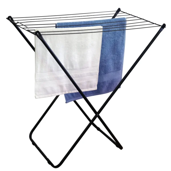 VARAL DE CHÃO PORTÁTIL AÇO PRETO - MAXEB