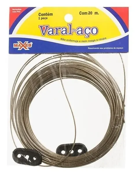CORDA VARAL ACO REVESTIDA 20M MAXEB