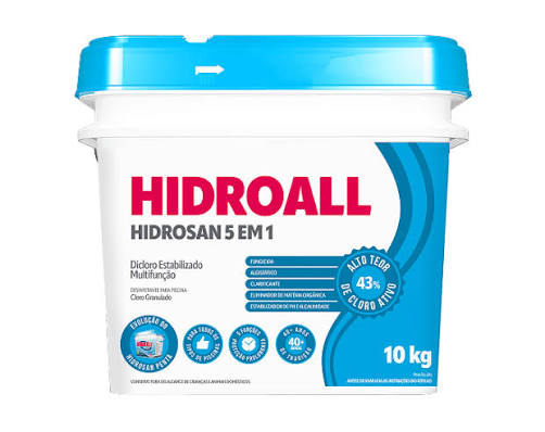 HIDROSAN 5 EM 1 BALDE 10 KG HIDROALL